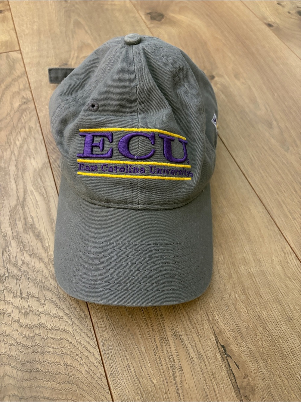 The Game Gray Baseball Cap with Purple & Gold Accent
